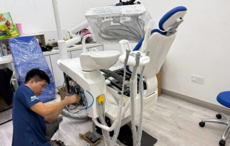 Installing the Sinol 2316 Dental Unit for Kah Chit